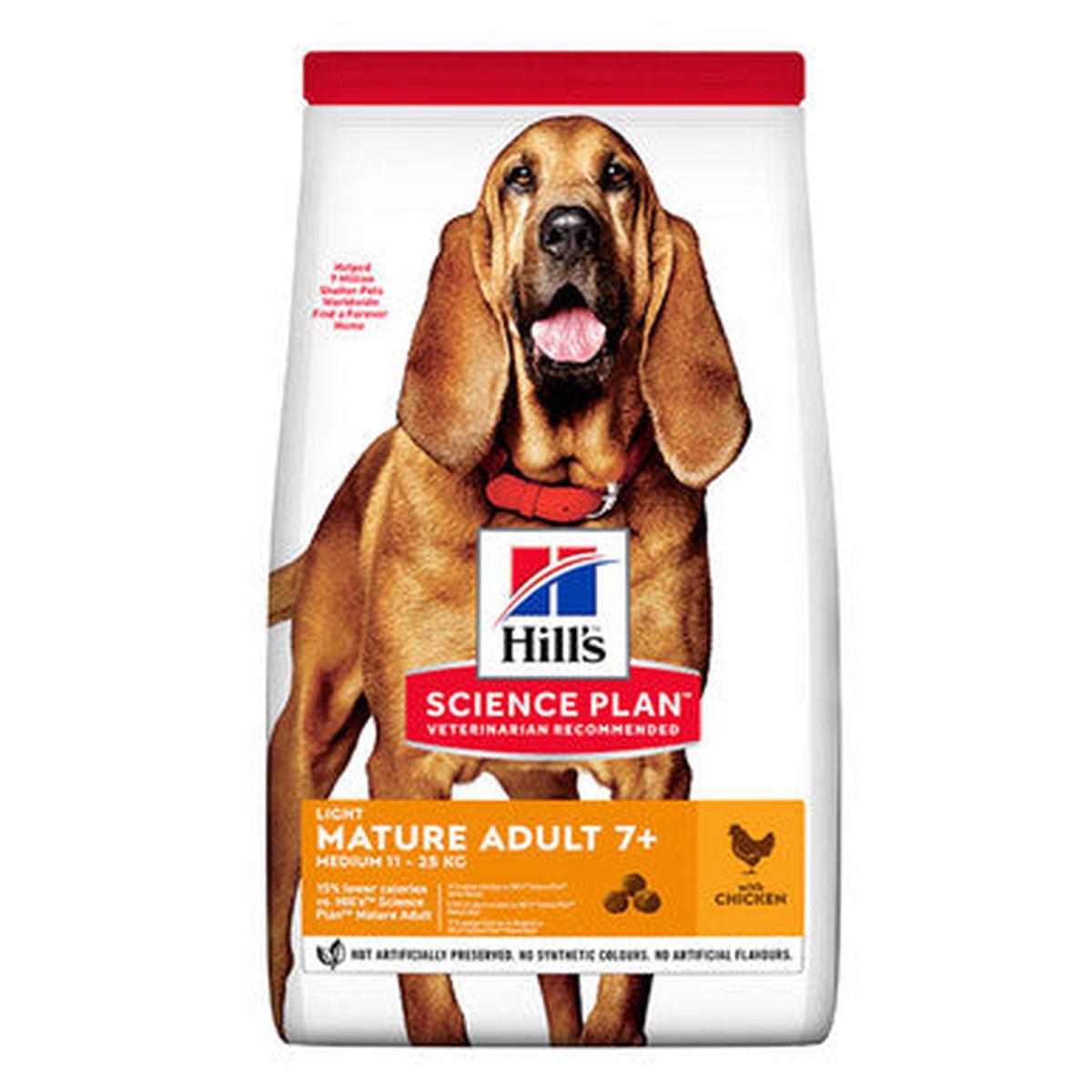 Hill’s Science Plan Light Medium Mature Adult 7+ Dry Dog Food – Chicken – 14kg – Chicken