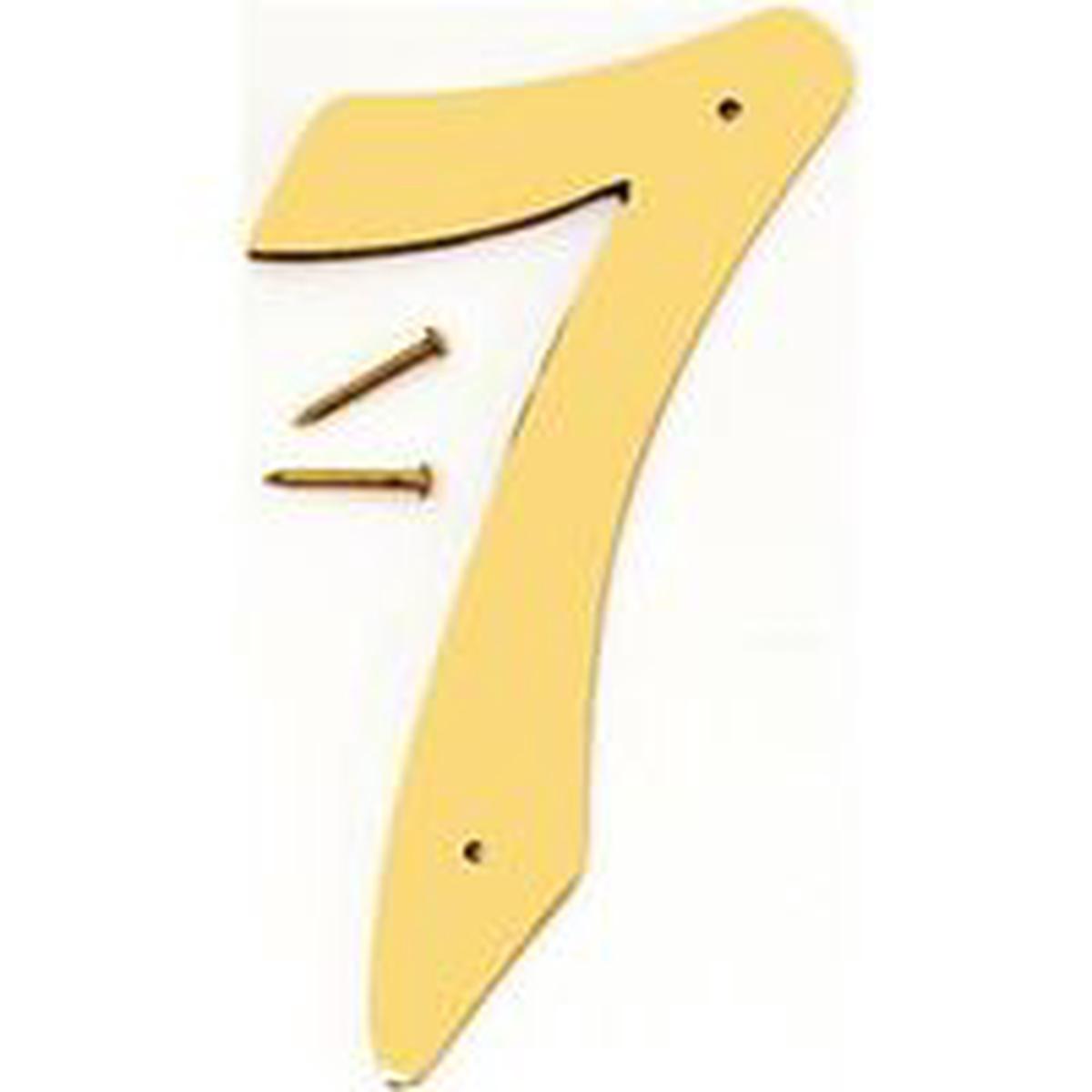 Hy-Ko House Number, 3 in W x 6-3/4 in H, Character: 7, 4 in H Character, 2-1/2 in W Characte (BR-40/7)