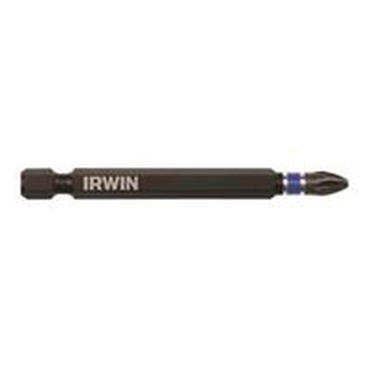 Irwin 1837456 Power Bit #2 Phillips Drive 1/4 in Shank Hex Shank 3 in L