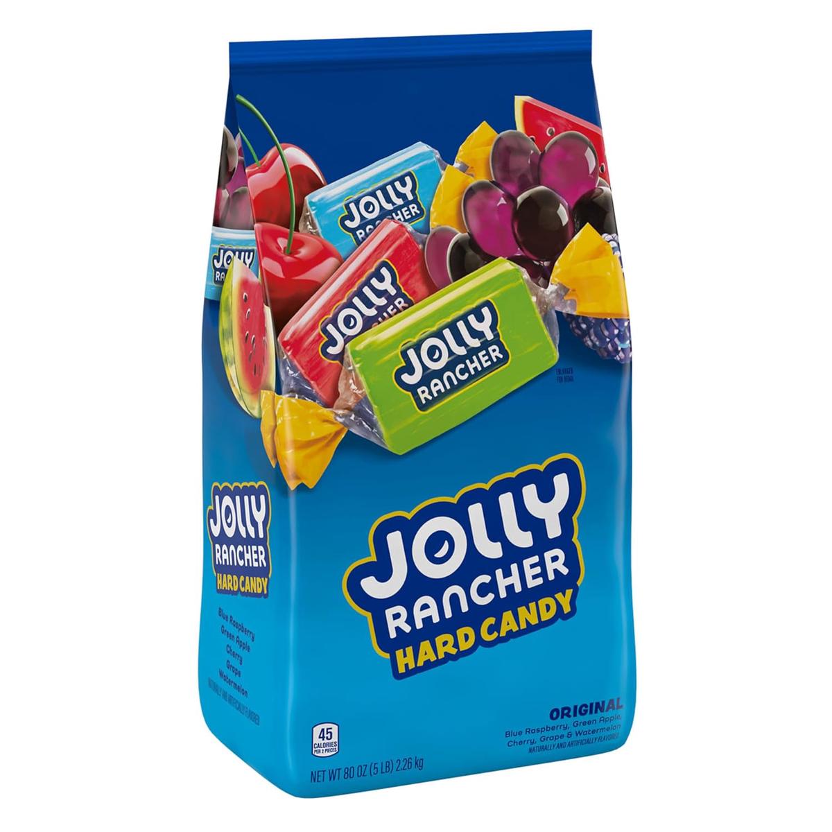 JOLLY RANCHER Assorted Fruit Flavored Hard Candy Bulk Bag, Halloween Candy, 5 lb – 360 Count (Pack of 1) | Assortment