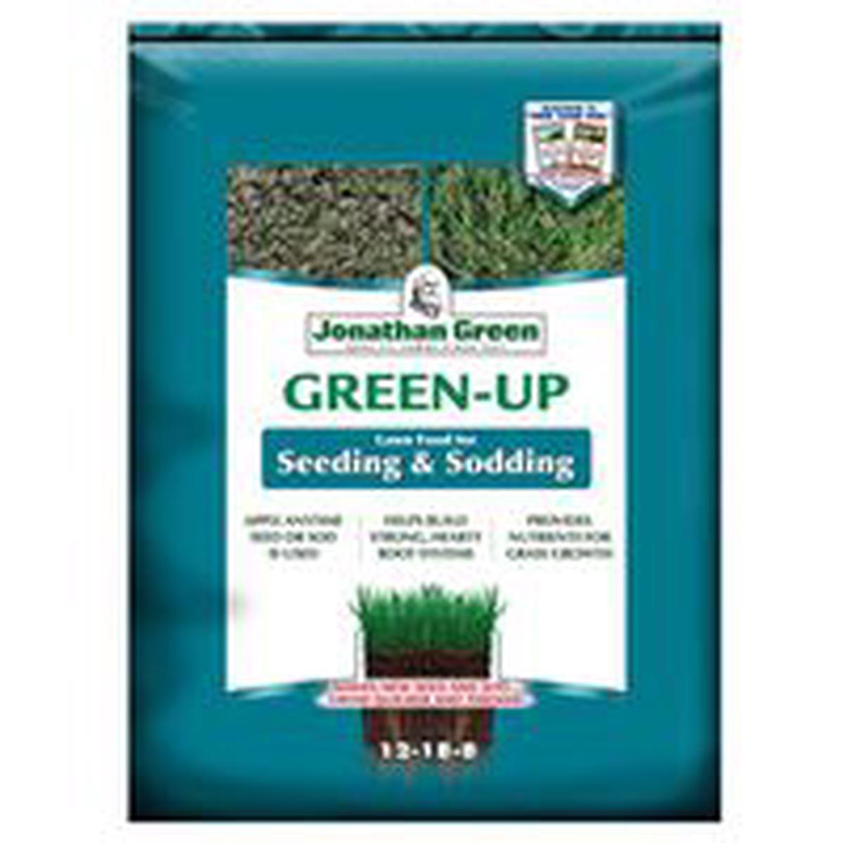 Jonathan Green Green-Up Seeding and Sodding Fertilizer, 15 lb, Granular, 12-18-8 N-P-K Ratio (11541)