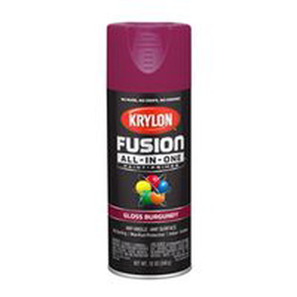 Krylon Spray Paint 12 oz Can Gloss Burgundy 25 sq-ft Coverage Area Acrylic Base (K02704007)