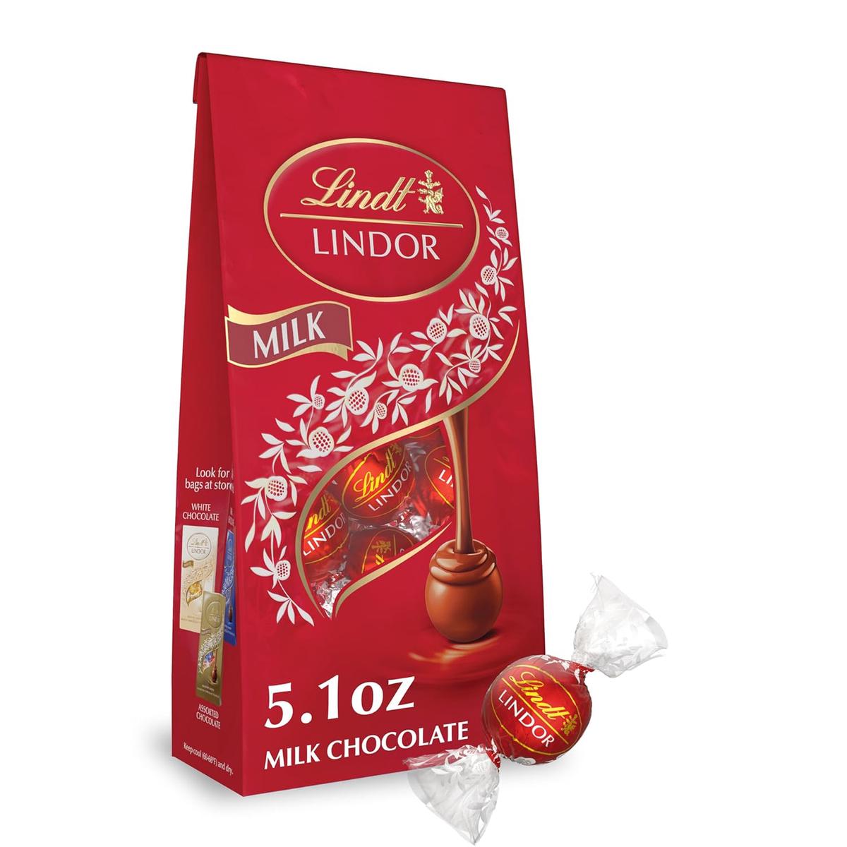 Lindt LINDOR Harvest Milk Assorted Chocolate Candy Truffles, Chocolates with Smooth, Melting Truffle Center, 15.2 oz. Bag – 5.1 Ounce (Pack of 1) | Milk Chocolate
