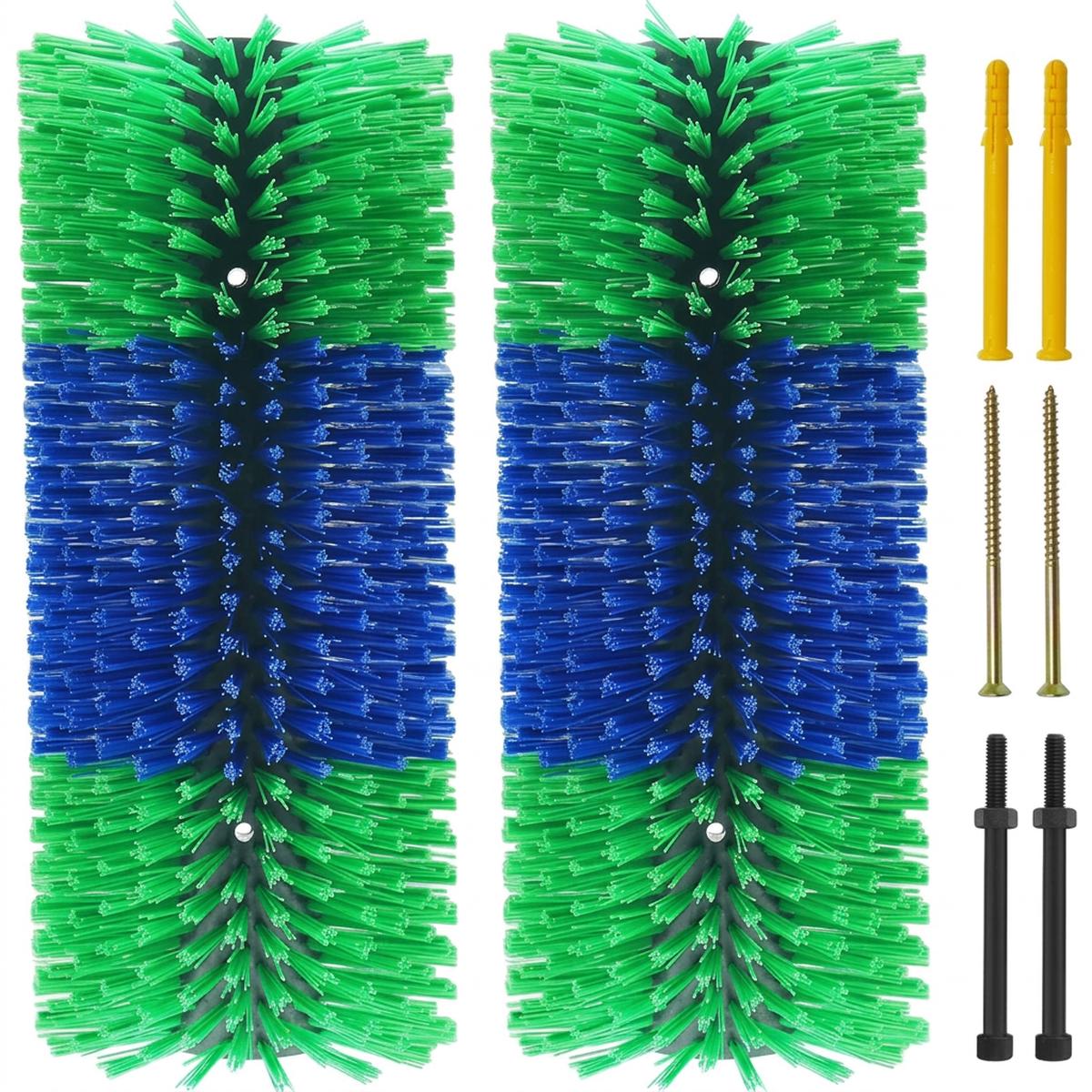 Livestock Scratching Brush  Full Massage Grooming Brush with 8 Screws for Cattle, Sheep, Horses, Pigs