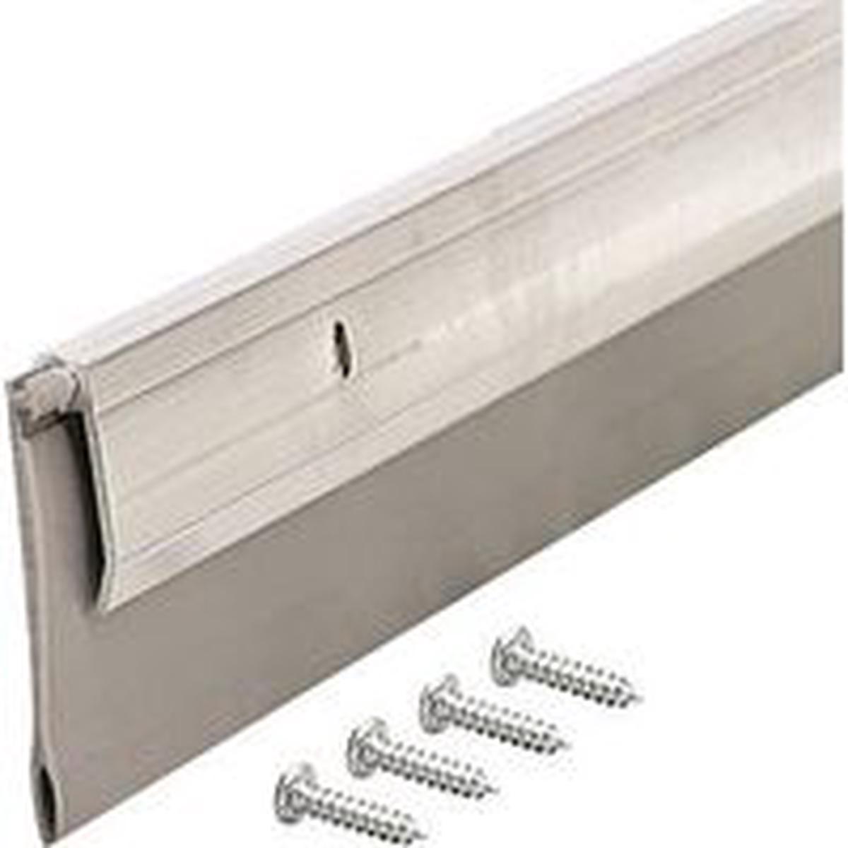 M-D 05413 Door Sweep, 48 in L, Aluminum Flange, Vinyl Insert (5413)