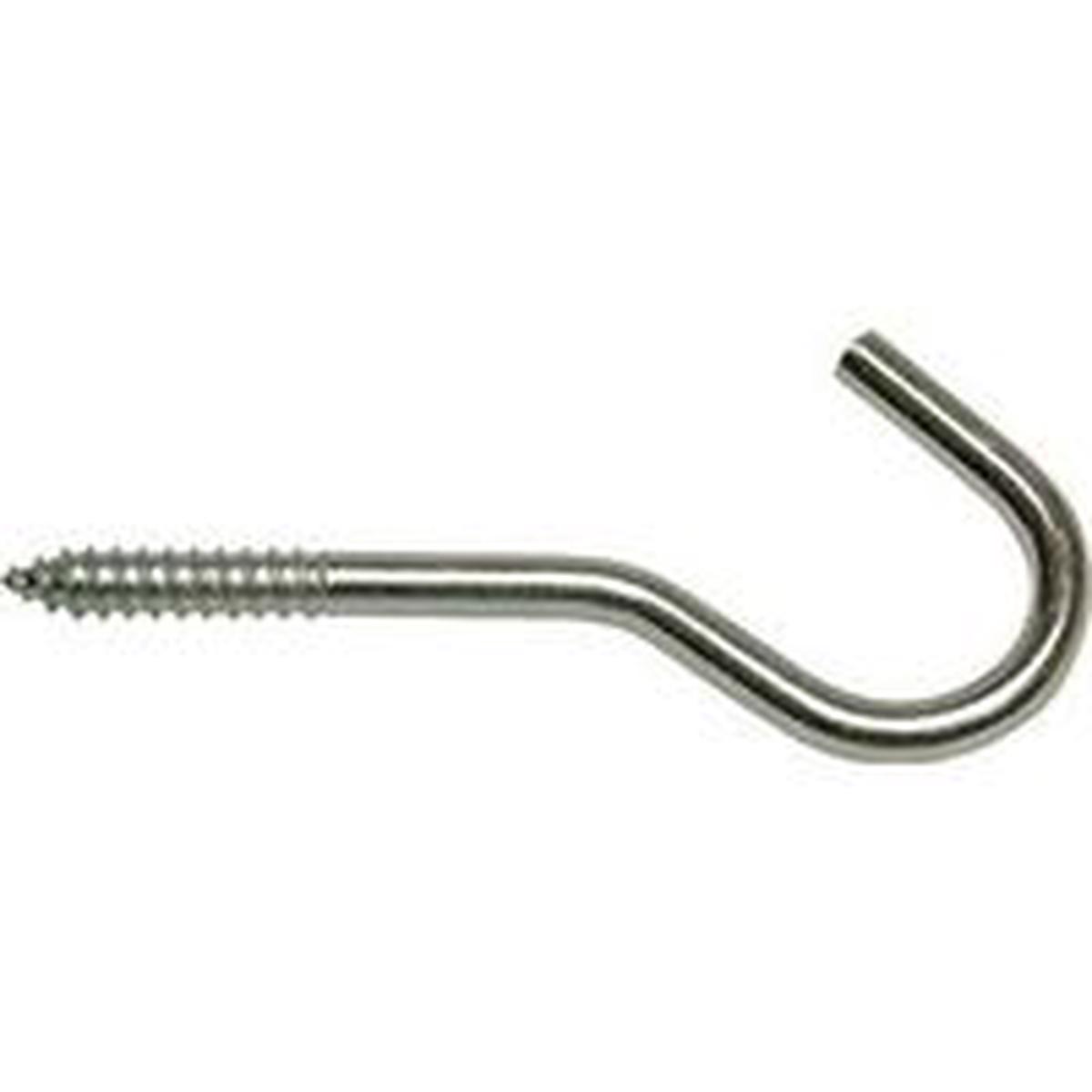 National Hardware 2040BC Ceiling Hook, 125 lb Working Load, #0, Steel, Zinc (N220-483)