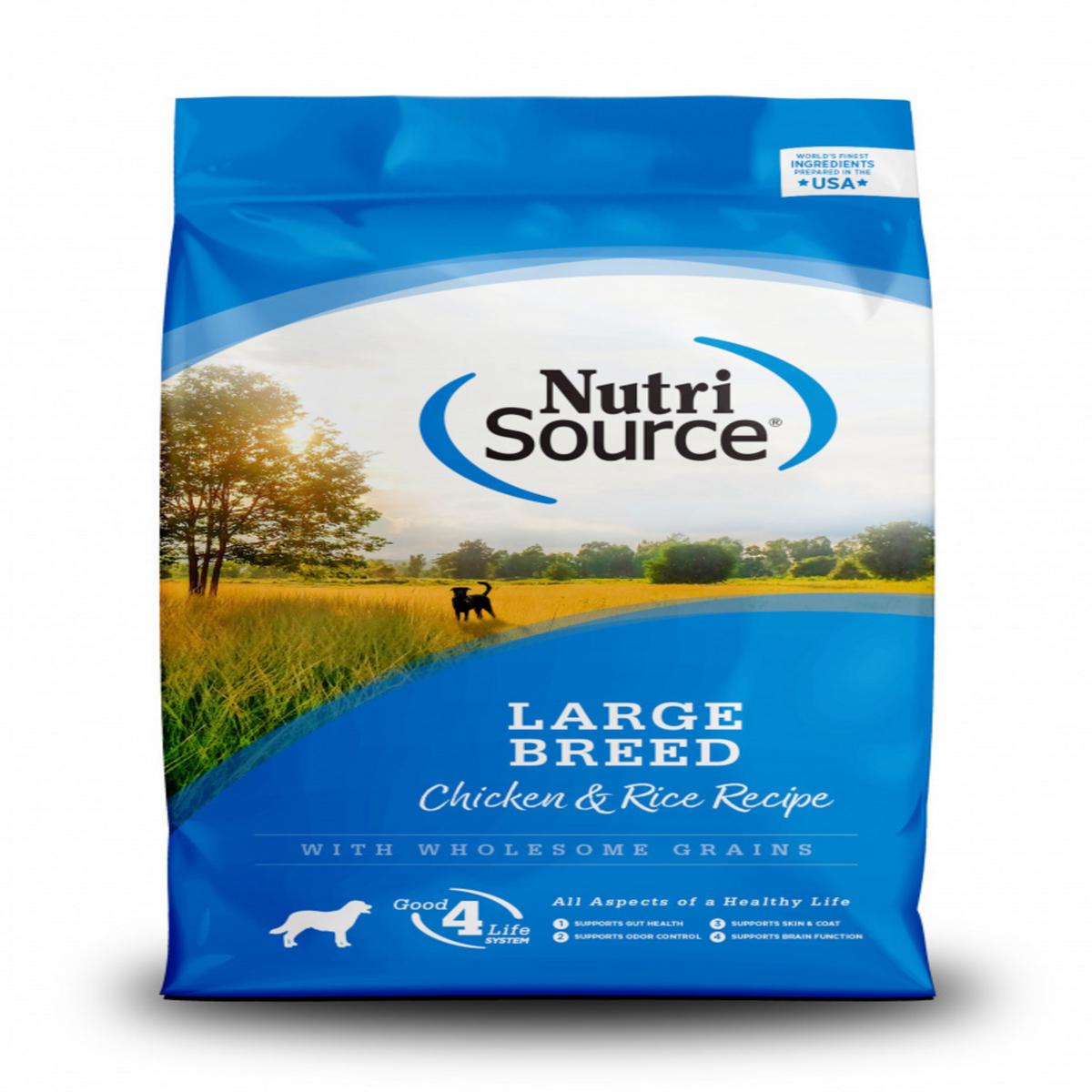NutriSource Adult Large Breed Chicken and Rice Dry Dog Food