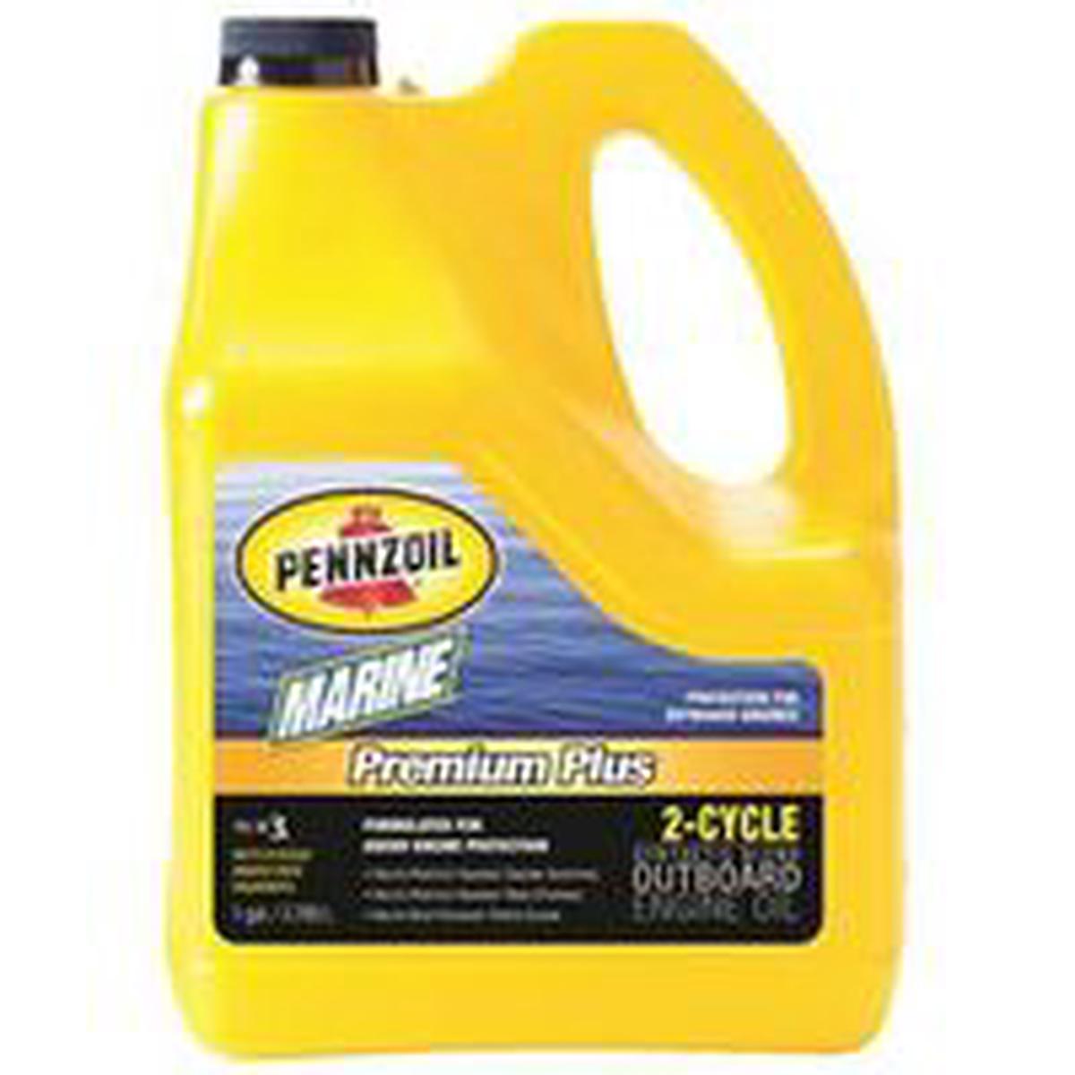 Pennzoil Premium Plus Engine Oil, 1 Gal, OIL 2CYC MAR OTBOARD TC-W