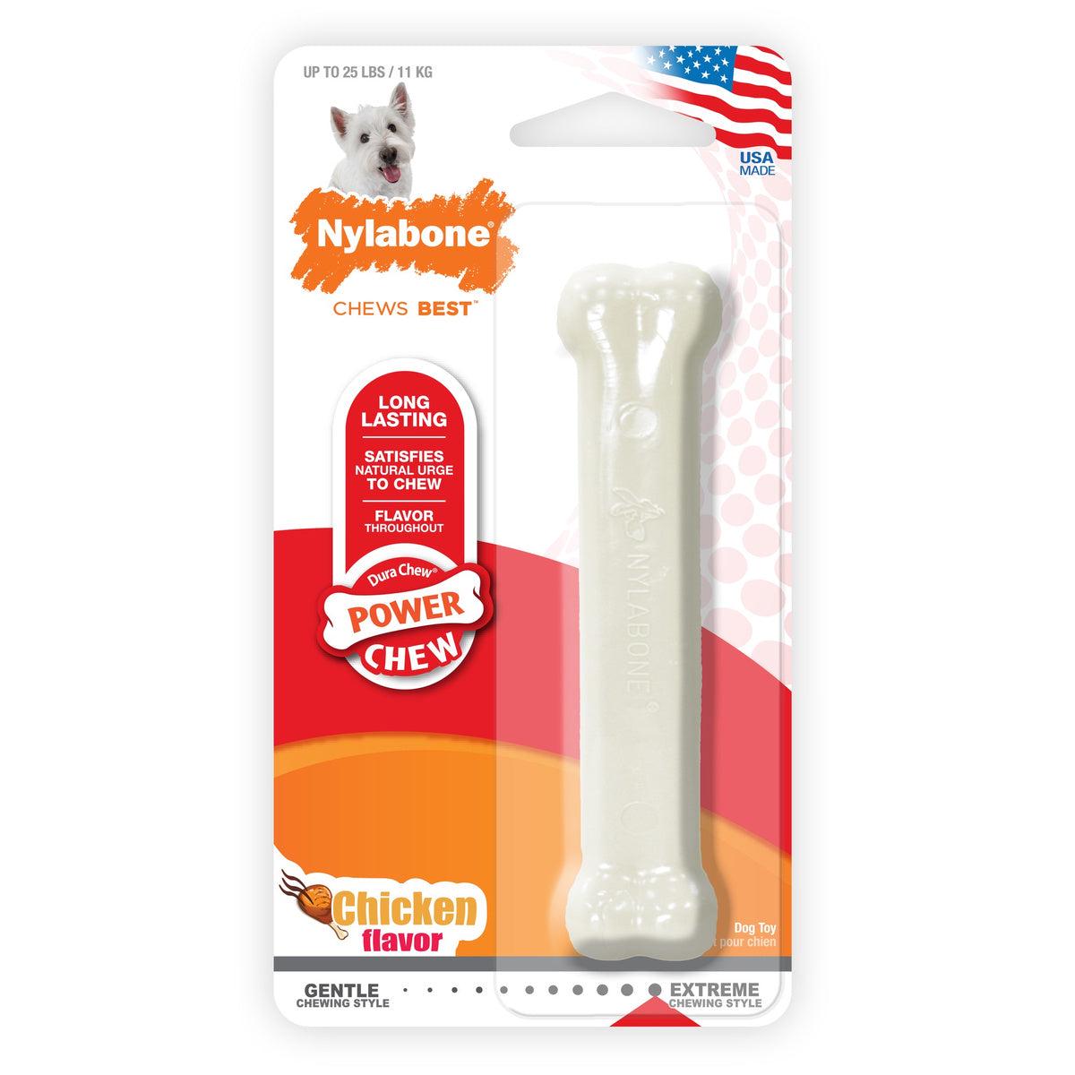 Power Chew Original Bone Dog Toy Chicken Flavor Small