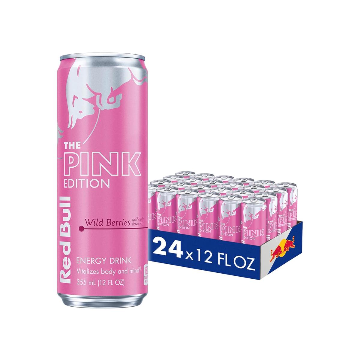 Red Bull Yellow Edition Energy Drink, Tropical, with 80mg Caffeine plus Taurine & B Vitamins, 8.4 Fl Oz, 6 Packs of 4 Cans (Pack of 24) – 12 Fl Oz, 24pk, (1×24) | Wild Berries