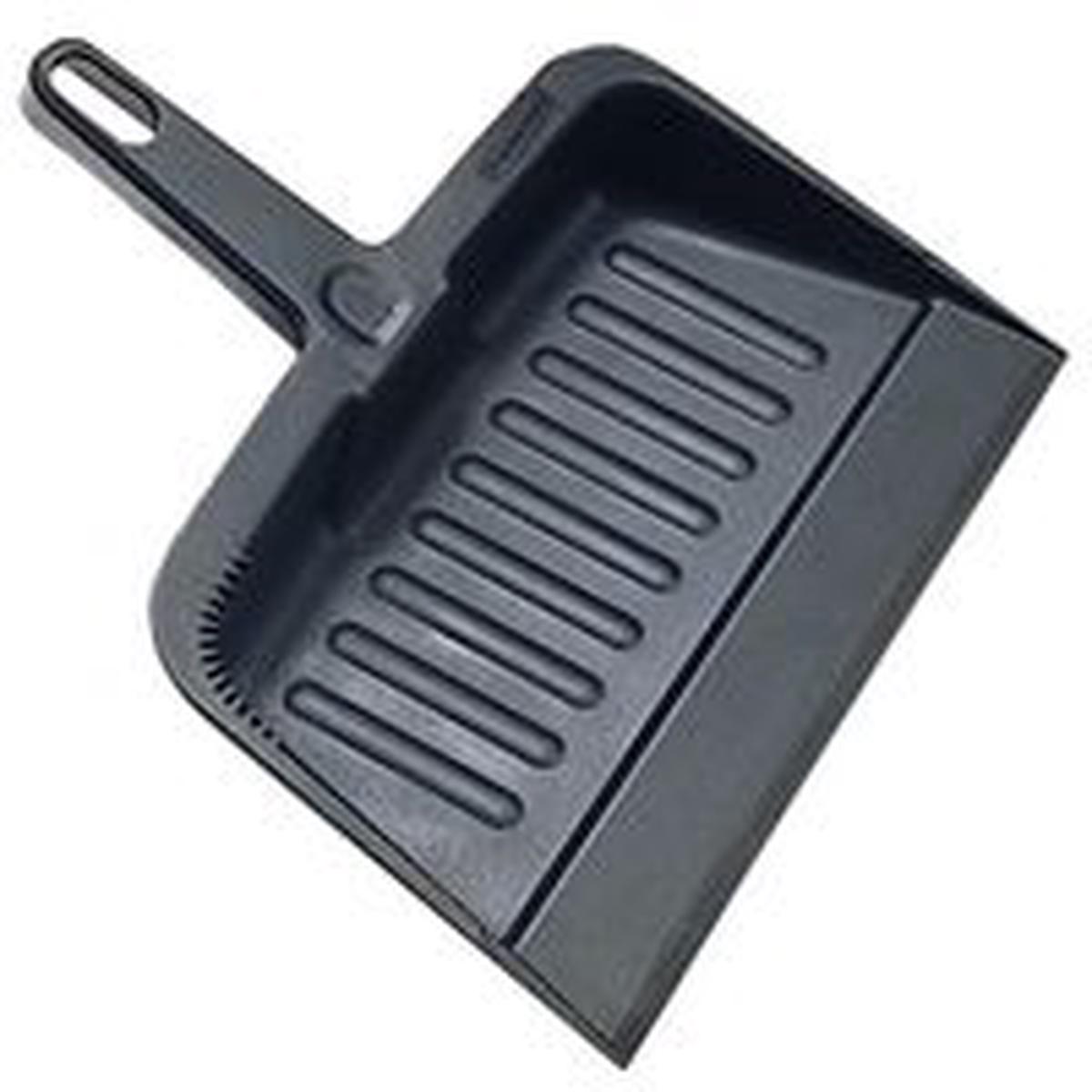 Rubbermaid 200500CHAR Dustpan, 12.2 in L, 8.2 in W, Polypropylene, Charcoal HD Dust Pan