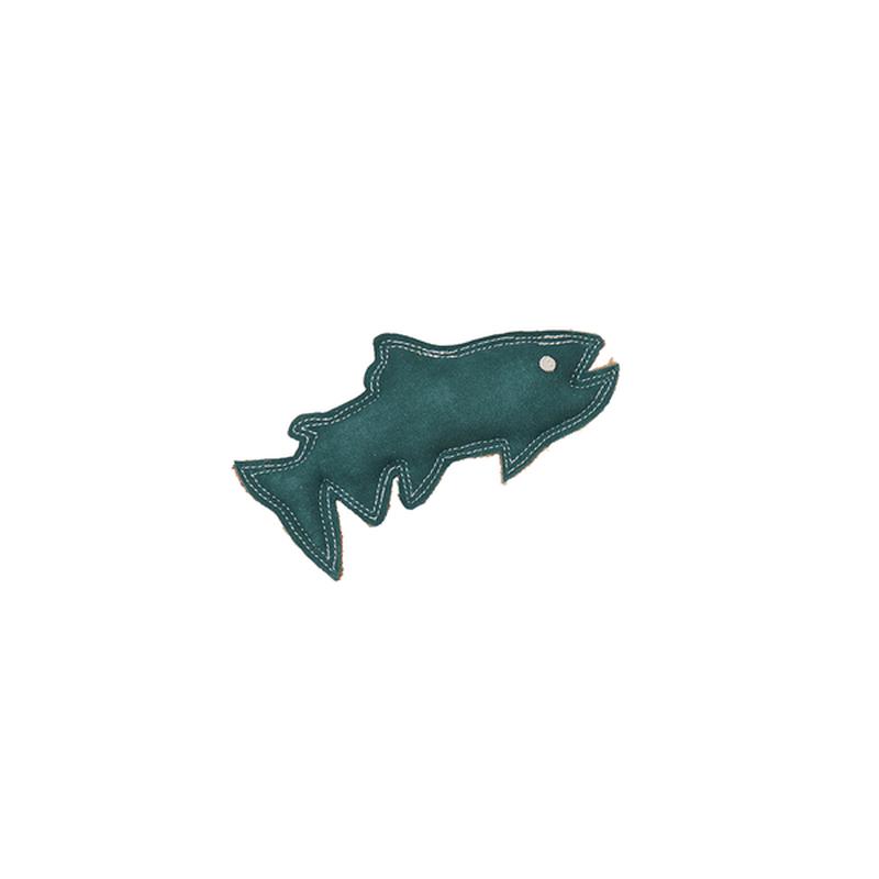 Spot Dura-Fused Leather Fish for Dog Toy – Assorted – 8″