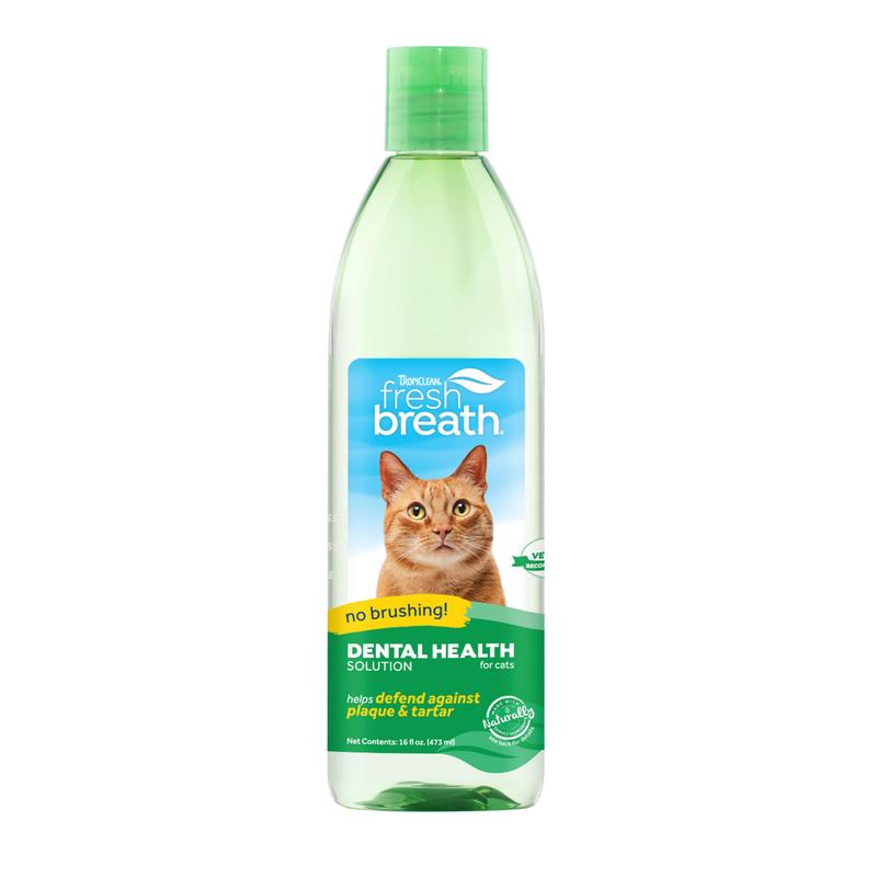 TropiClean Fresh Breath Dental Health Solution for Cat- 16 fl oz