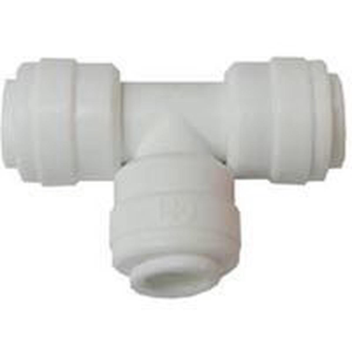 Watts Pipe Tee, 1/4 in, Push-Fit, Plastic, 150 psi (PL-3003)