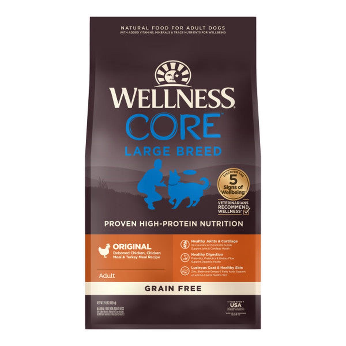 Wellness CORE Grain Free Large Breed Chicken Recipe – 24-lb