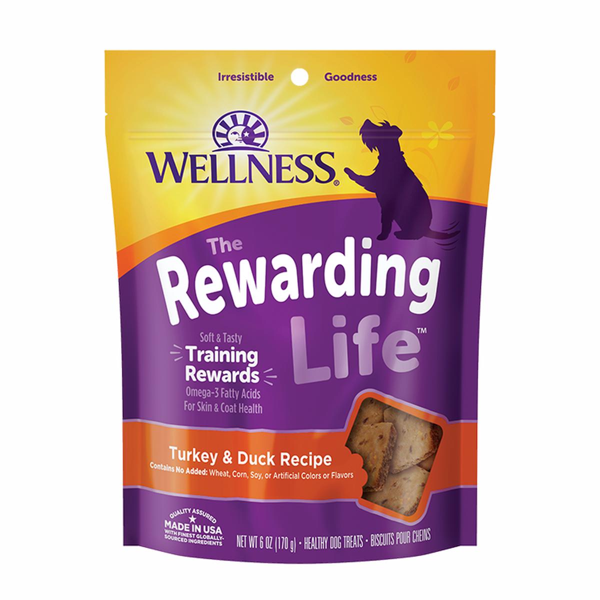 Wellness WellBites Natural Dog Snacks – Turkey and Duck Formula 6oz