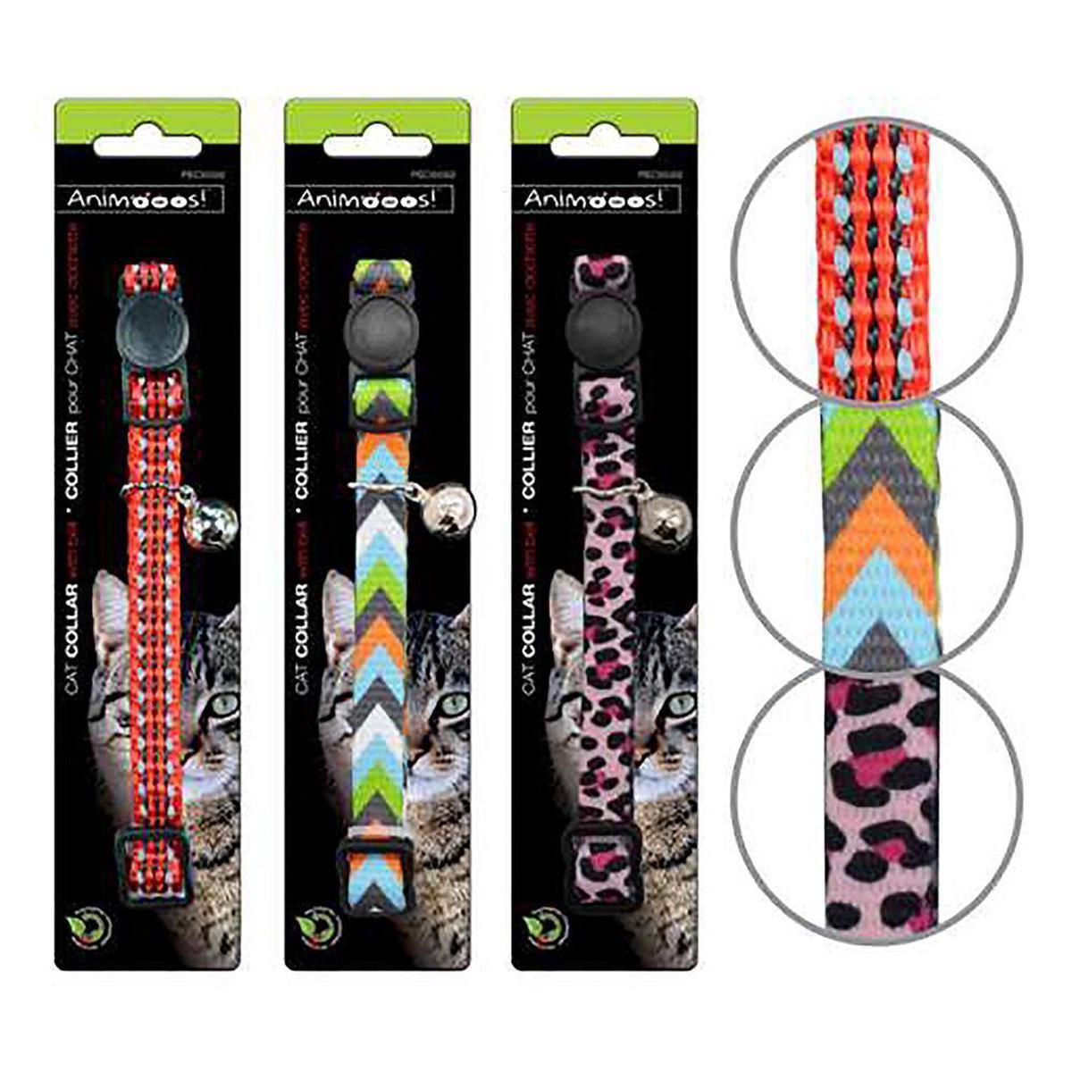 Animooos Cat Collar with Bells 0.4x8in – 12in  VRT