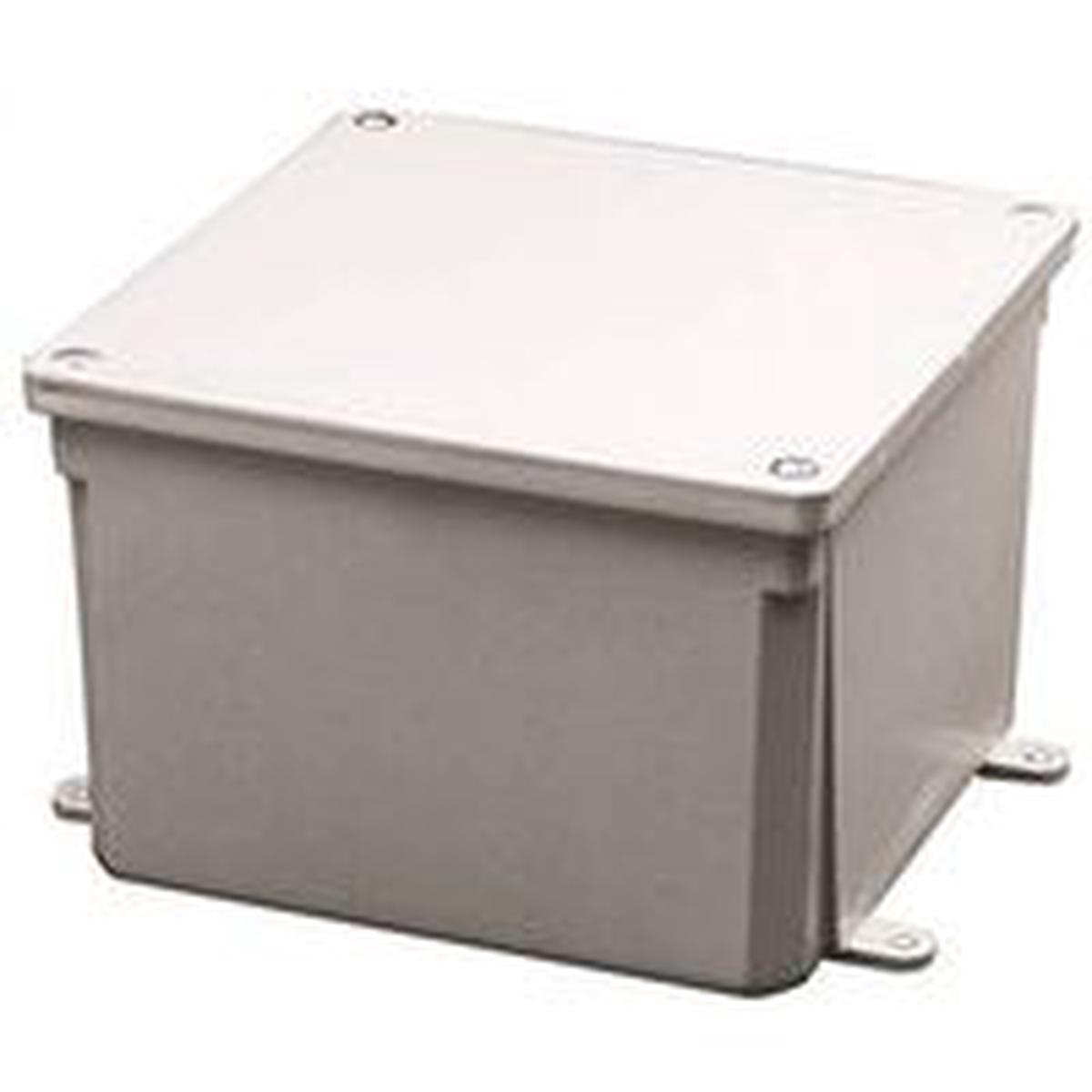 Carlon Molded Junction Box, Polycarbonate, Surface Mounting, 6x6x4 PVC (E987RR)