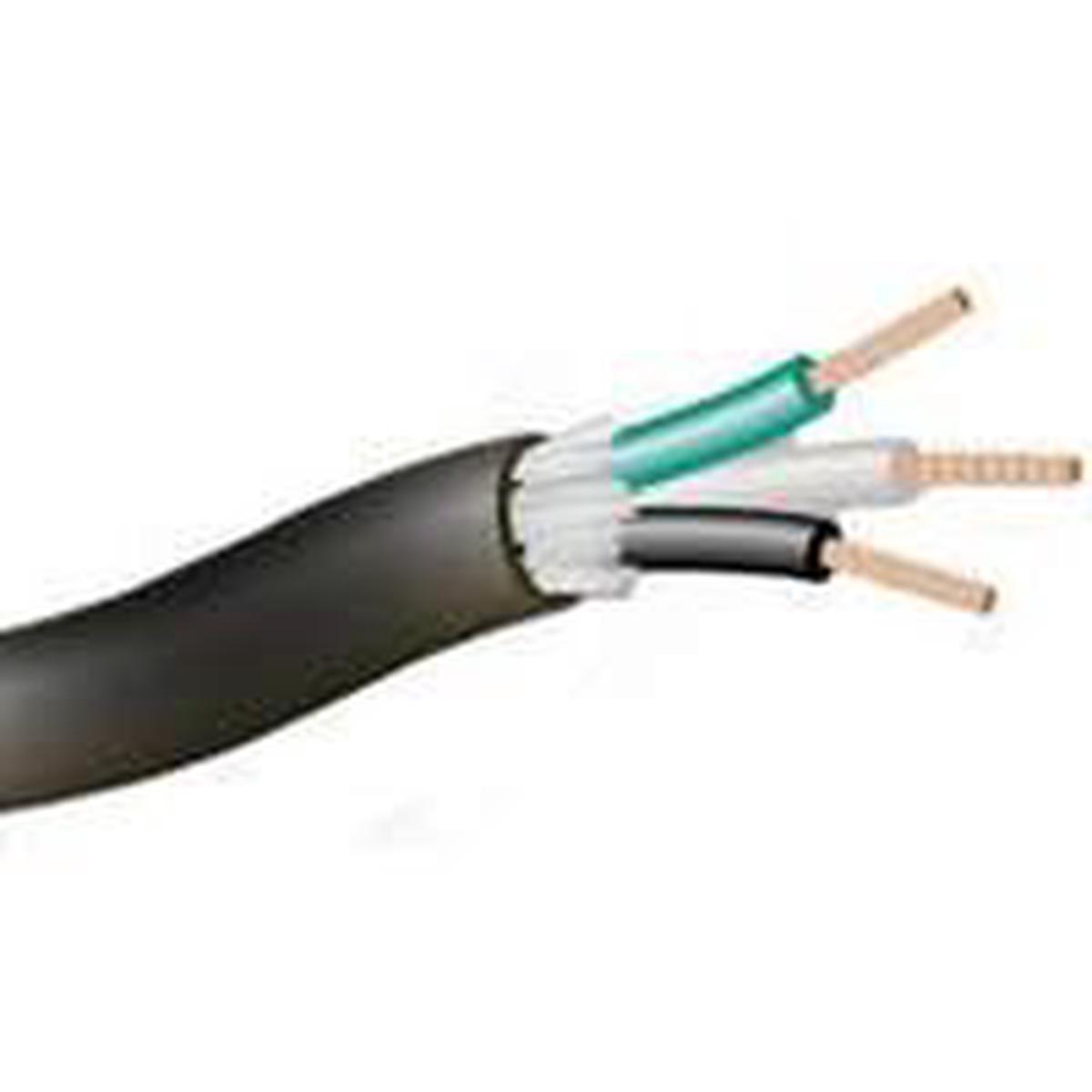 CCI 12 AWG Electrical Wire, 250 ft, Copper Conductor, TPE Insulation, Black Sheath (55039504)