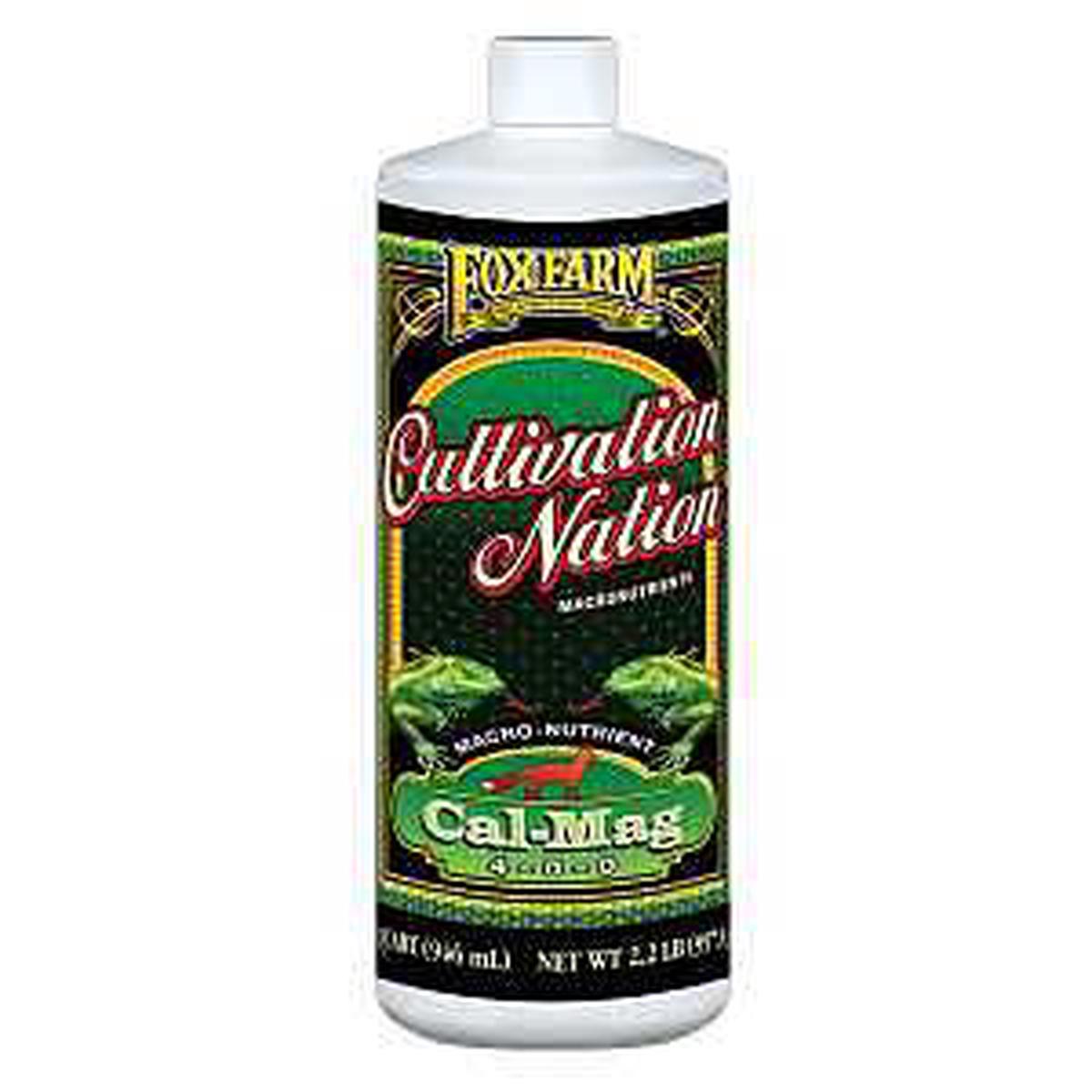 Foxfarm Cultivation Nation Series CNCALMAGQT Cal-Mag Supplement, 1 qt, Liquid, 4-0-0 N-P-K Ratio (cncal)