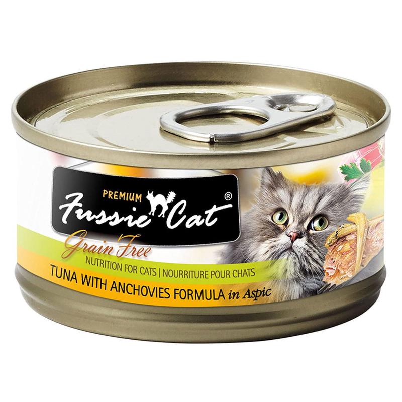 Fussie Cat Grain Free Tuna with Anchovy Formula In Aspic – 2.82 oz
