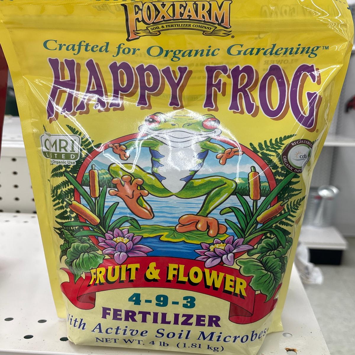Happy Frog FX500527 Fruit and Flower Fertilizer, 4 lb