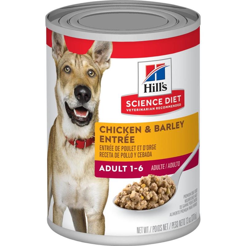 Hill’s Science Diet Adult Chicken & Barley Entree Dog Food – 13 oz