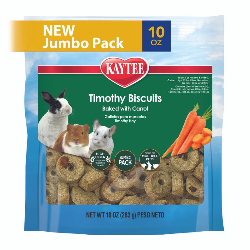 Kaytee Timothy Biscuits Baked Carrot Treat – 10 oz