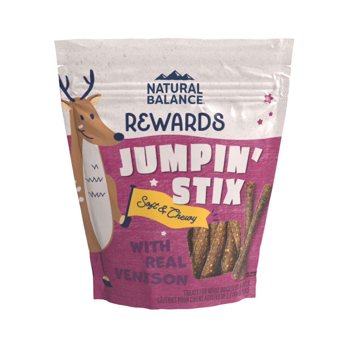 Natural Balance L.I.T. Limited Ingredient Treats Jumpin’ Stix Venison and Sweet Potato Formula Dog Treats
