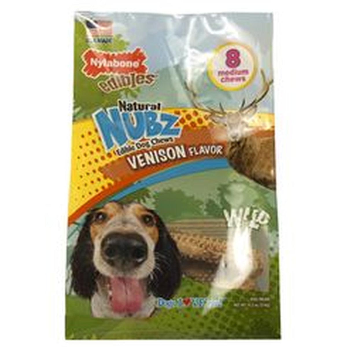 Nubz Wild Antler Dog Chew Treats Venison Large – 30+ lbs. (8 Count)