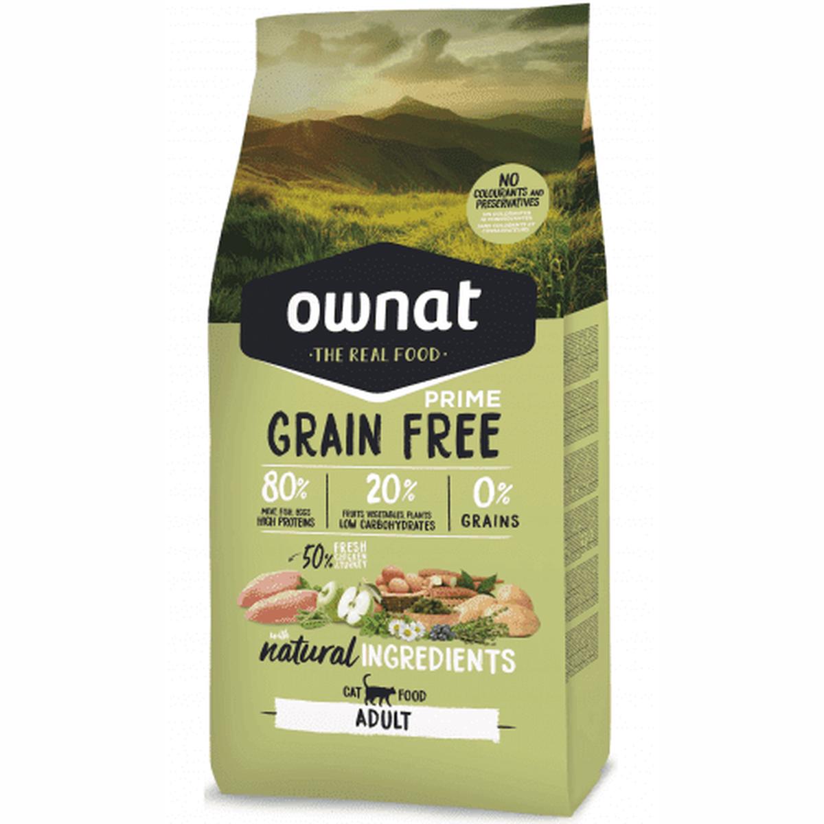 OWNAT Adult Cat Digestive Formula – Pastured Chicken & Turkey Cat Food (Easily Digestible) 1KG Prime 1KG Grain Free [Adult] Chicken & Turkey