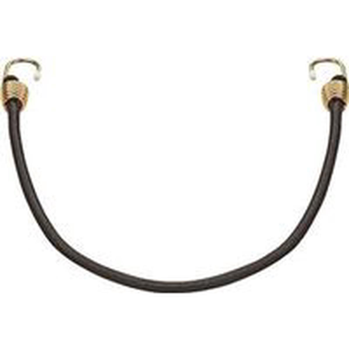 ProSource Stretch Cord, 10 mm Dia, 40 in L, Black, Hook End (FH64084-1)