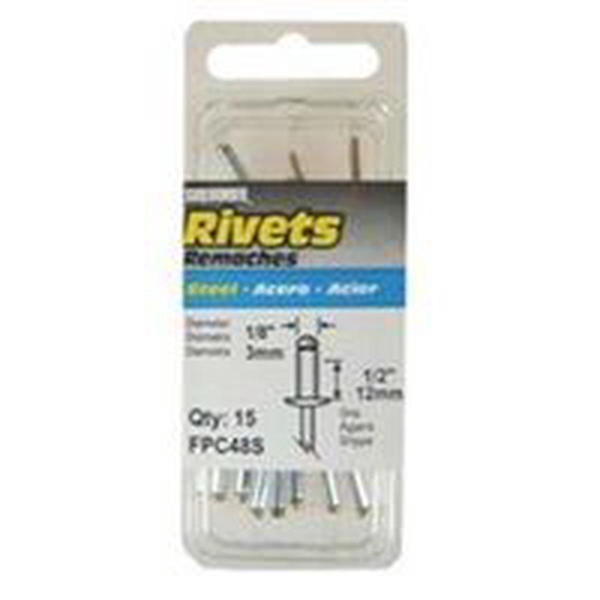 Surebonder Blind Rivet Long 1/2 in L Steel (FPC48S)