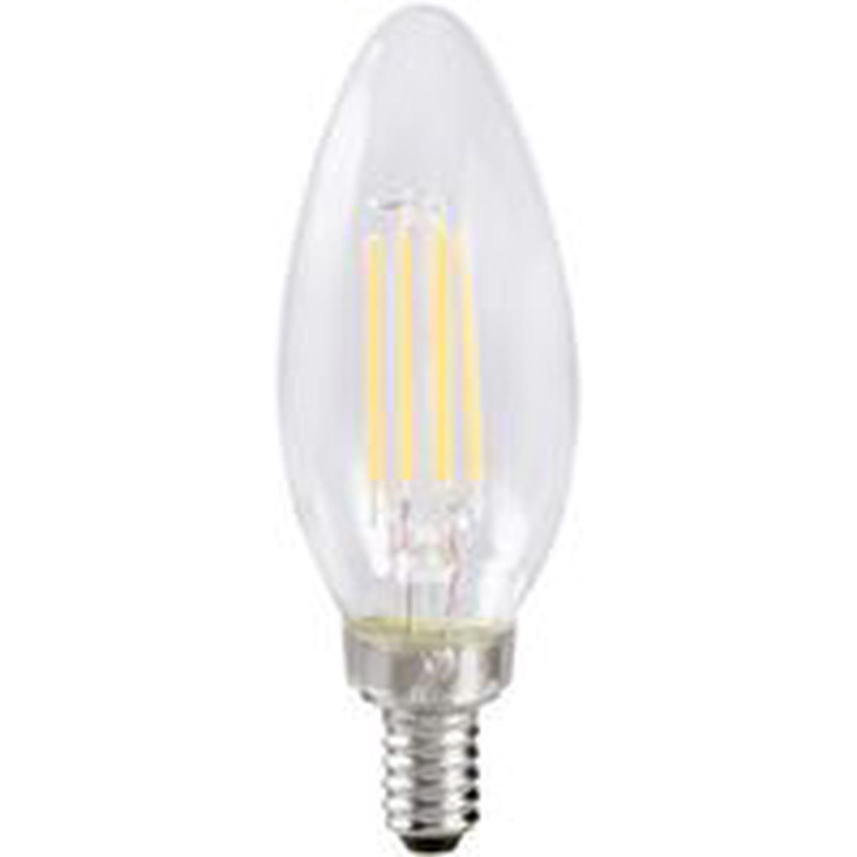 Sylvania 40796 Natural LED Bulb, B10 Blunt Tip Lamp, 60 W Equivalent, E12 Base, Dimmable, Clear