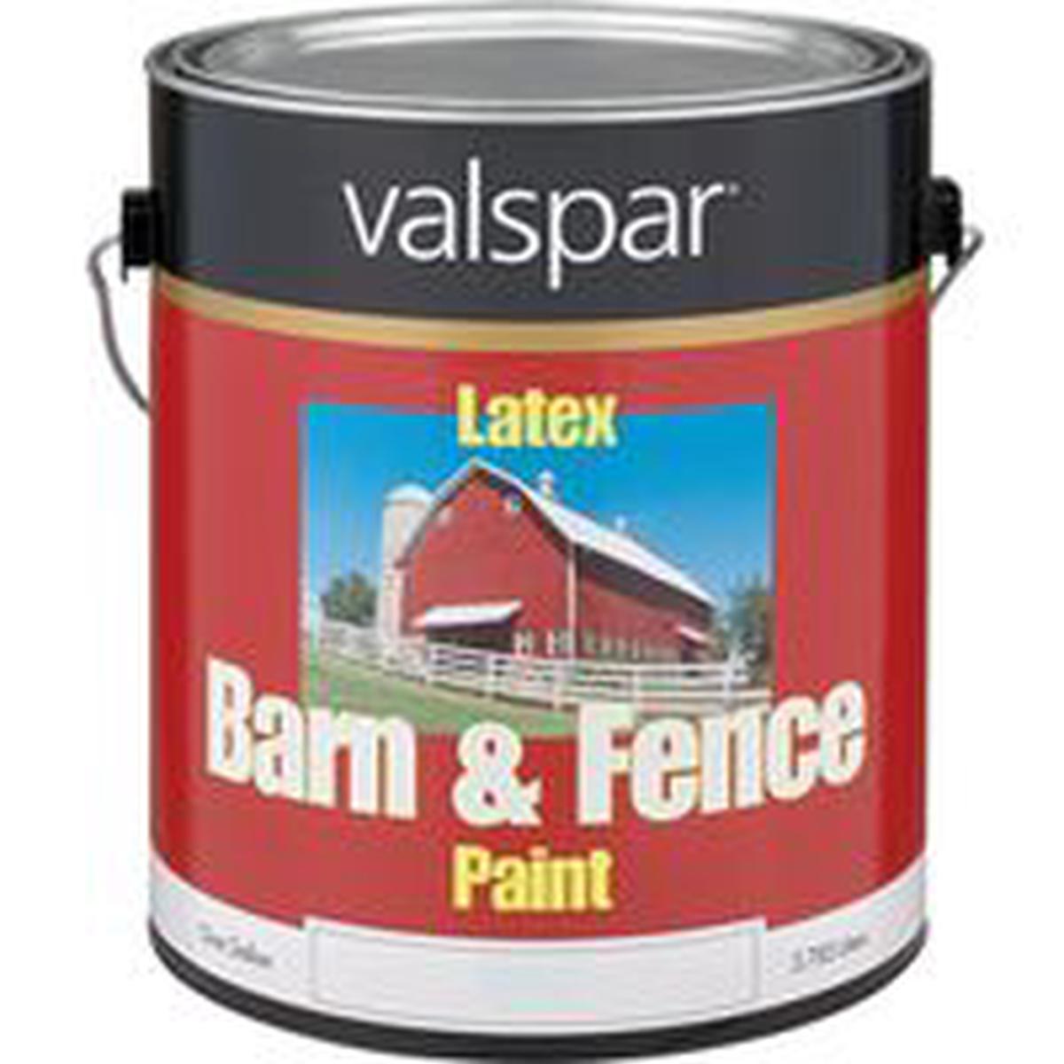 Valspar Barn and Fence Paint, White, 1 Gal