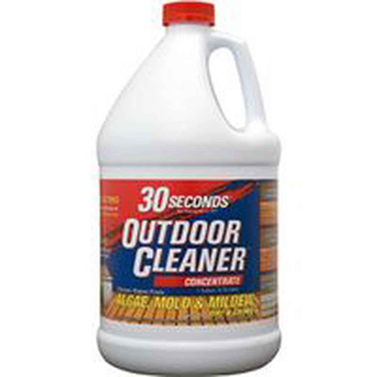30 Seconds Outdoor Cleaner, 1 Gal Bottle, Liquid, Bleach, Light Yellow (1G30SJ)