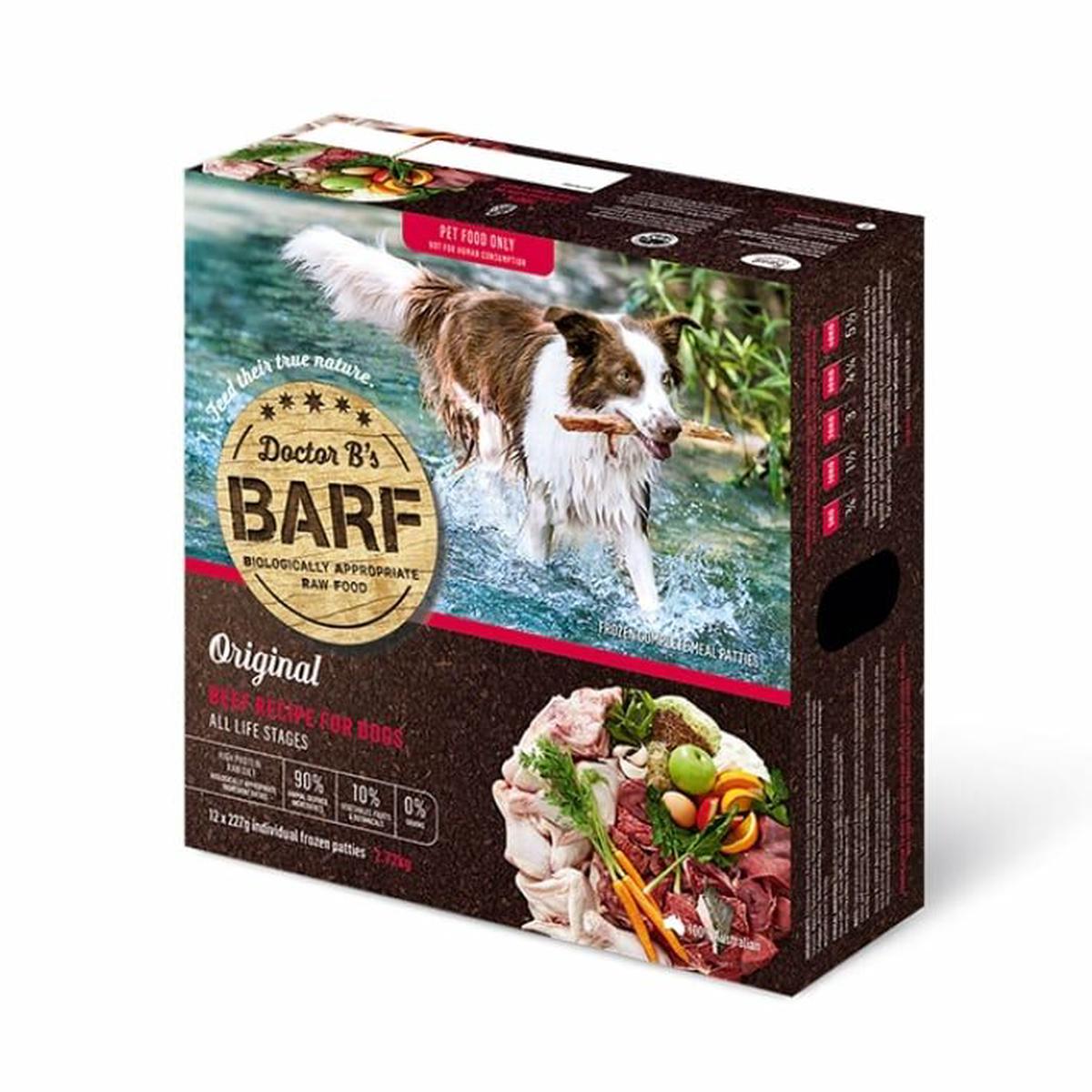 [Frozen] Dr.B's BARF Frozen Raw Dog Food - Beef and Vegetable Formula 2.72kg