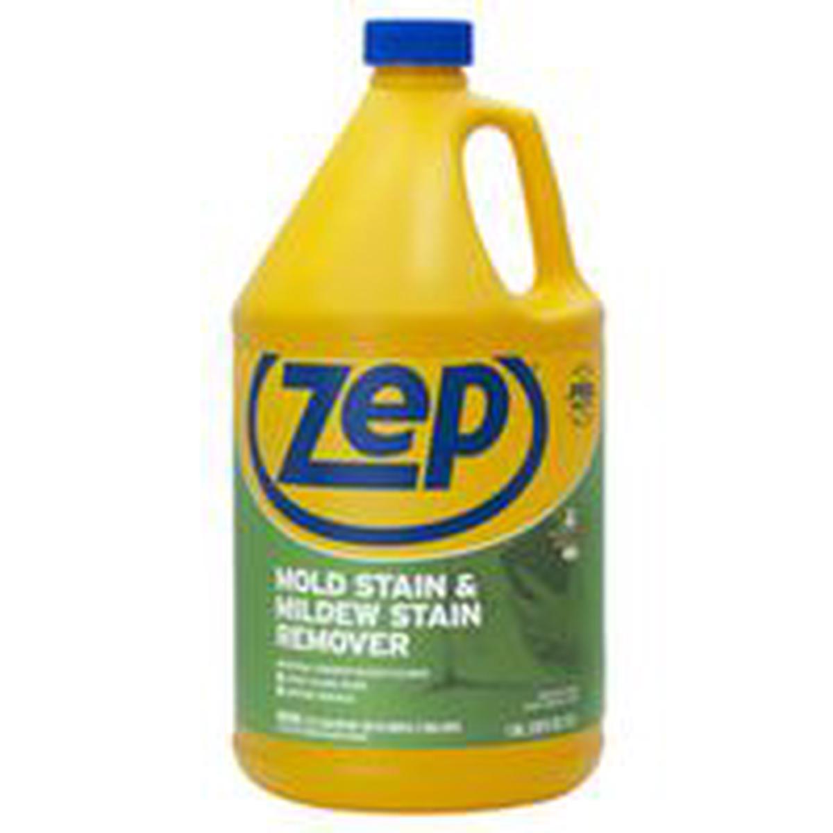 Zep Stain Remover, 1 Gal, Liquid, Slight Chlorine, Clear (ZUMILDEW128)