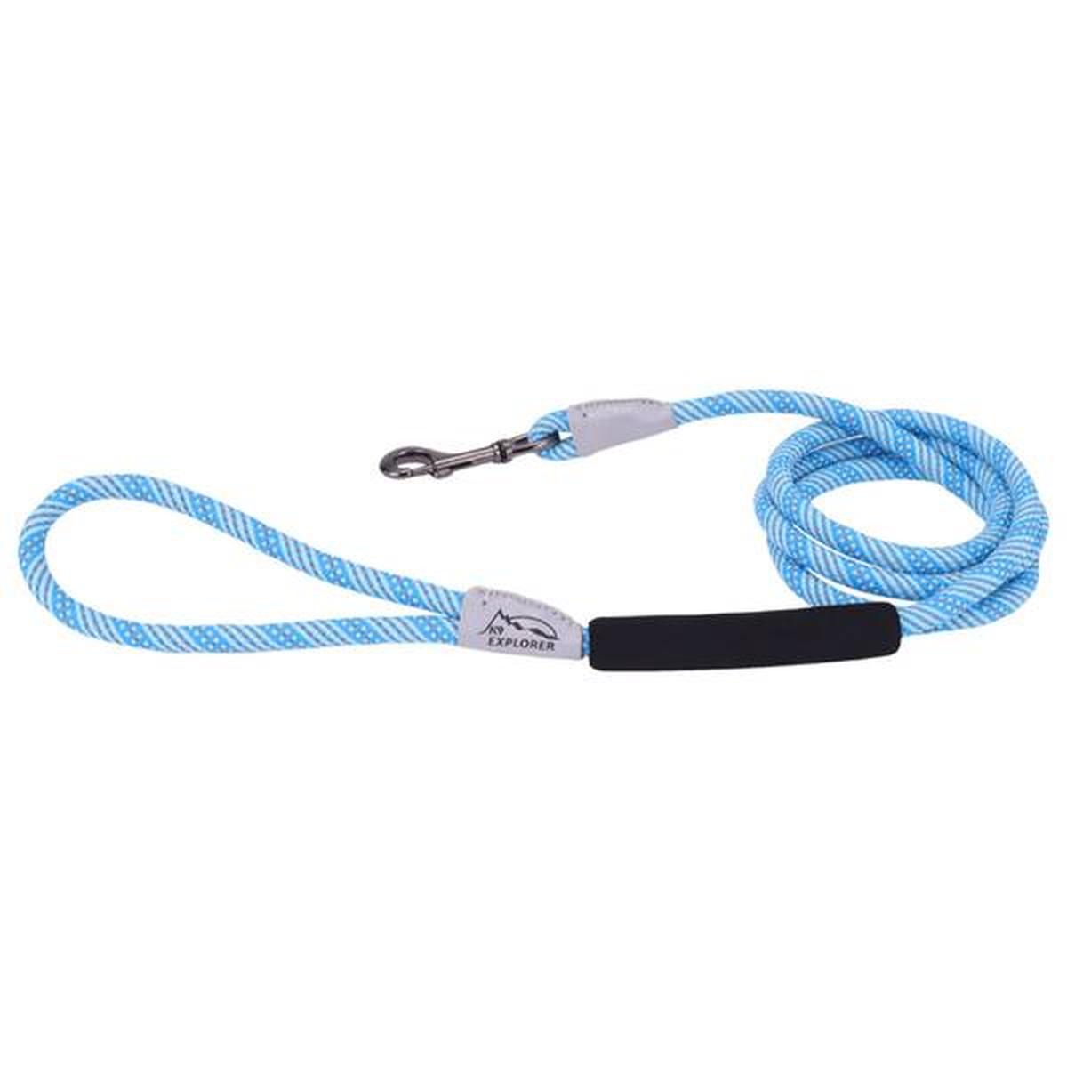 6 ft K9 Explorer Brights Reflective Braided Rope Snap Dog Leash