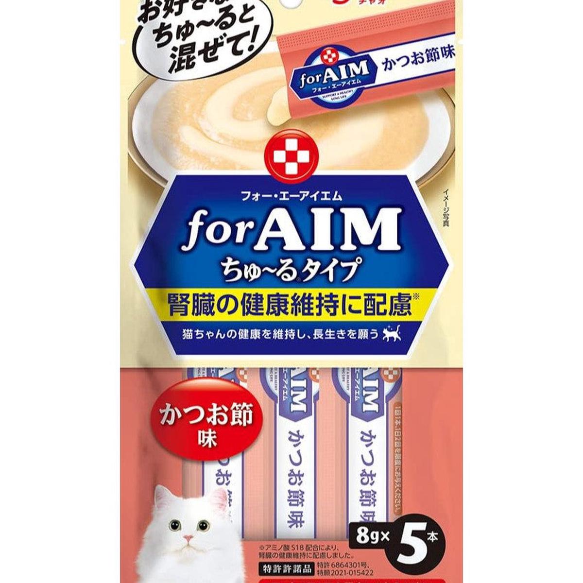 [CIAO CHURU] AIM Cat Kidney Health S18 Amino Acids Bonito Flavor CA-06 Whole Cat Snacks 5 x 8g