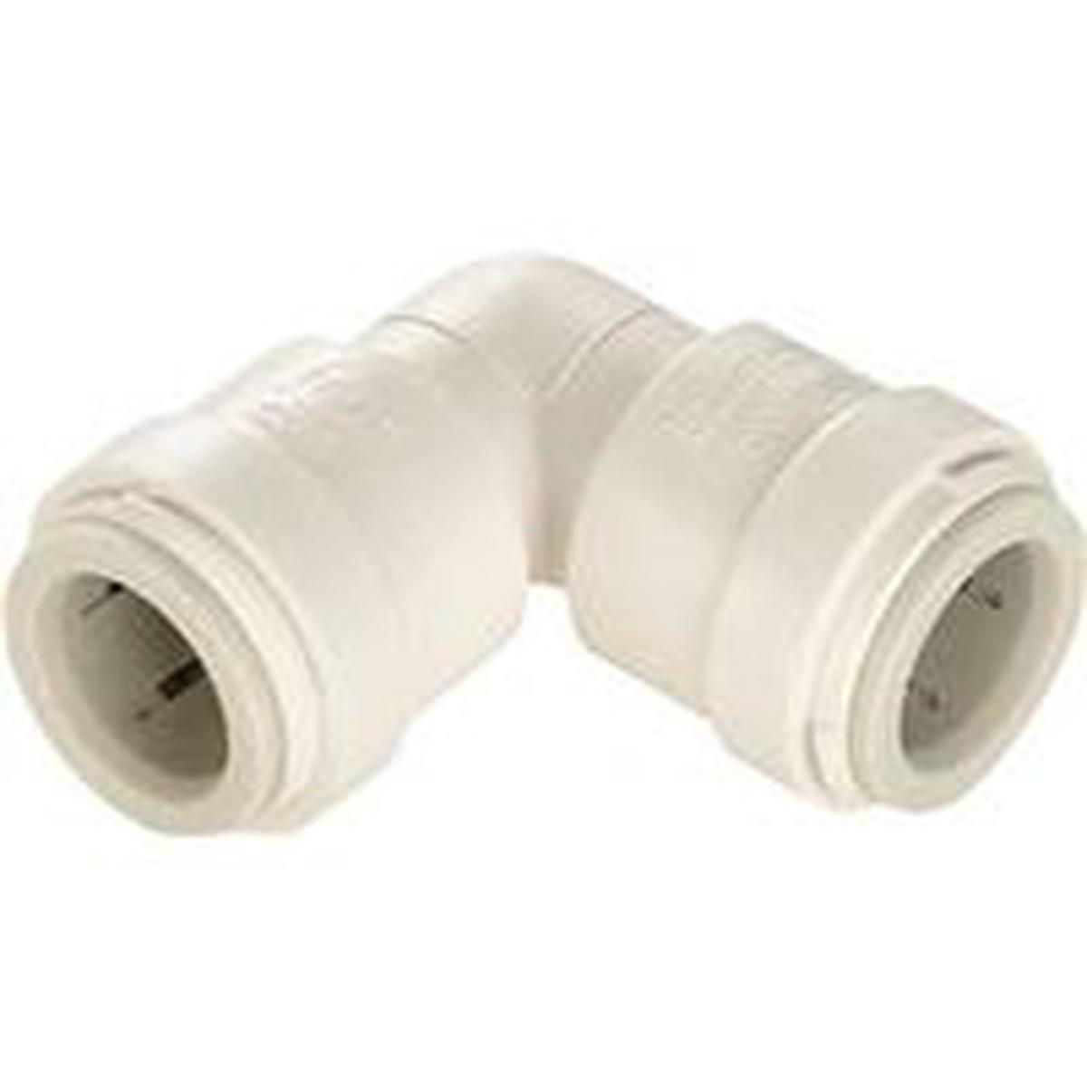 Watts Union Pipe Elbow, 1/2 in, 90 Deg Angle, Plastic, Off-White, 100 psi Pressure (3517-10/P-620)