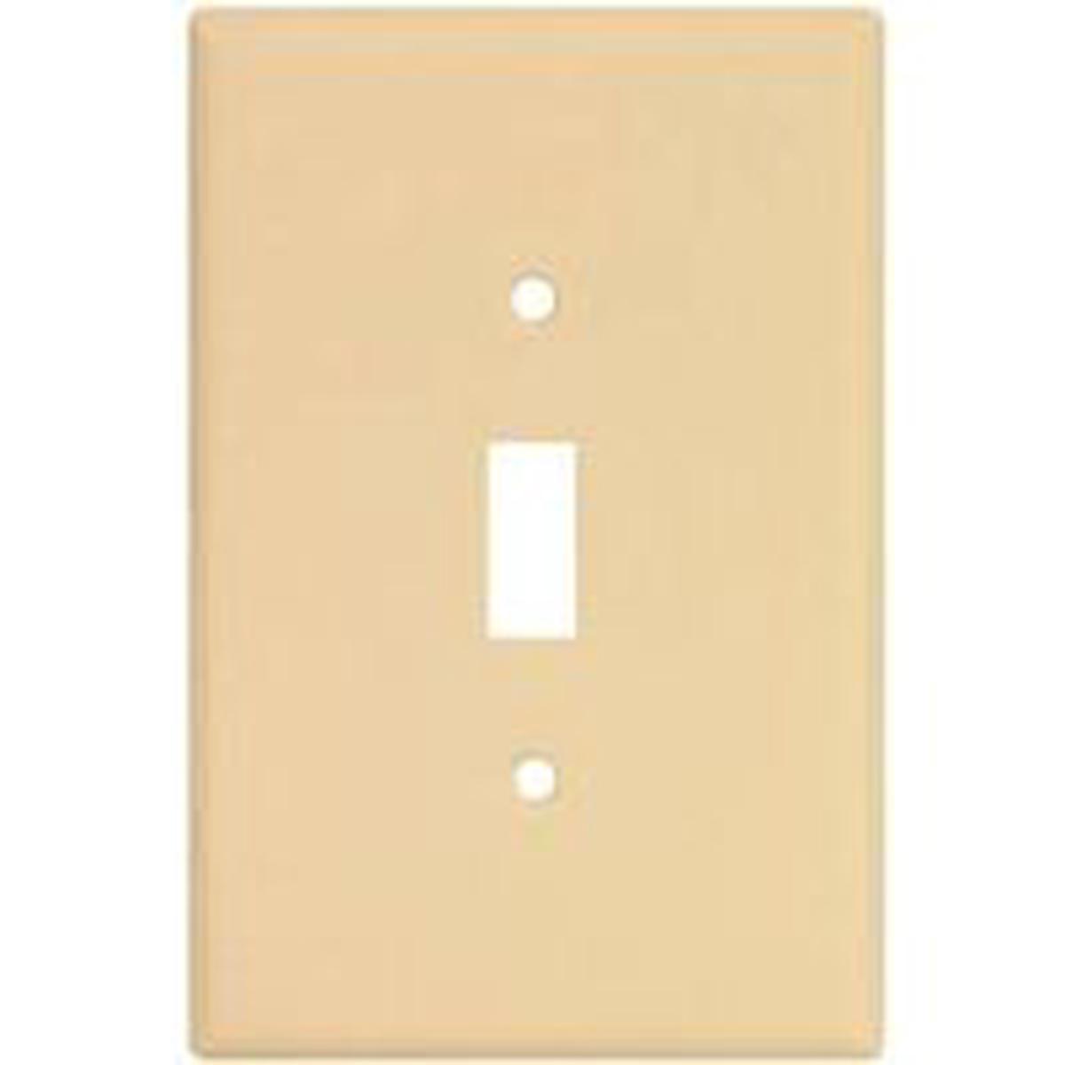Wall Plate JMBO TGL 1Gang Ivory - Ivy 1G 1Tog Over Plate