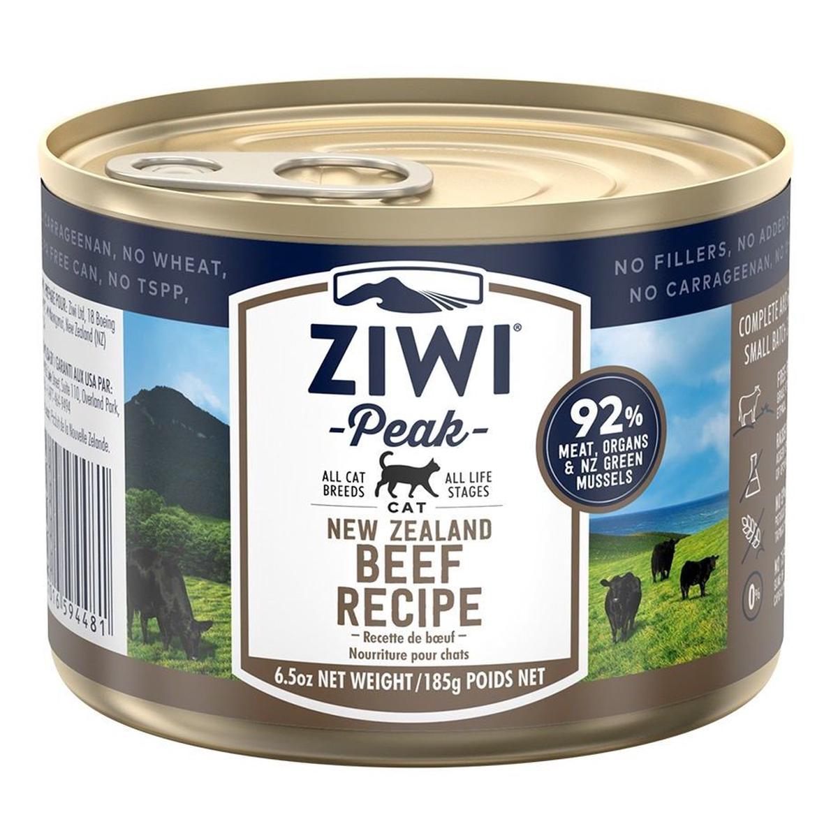 Ziwipeak Cat Wet Food - Grain Free - Beef Formula - 6.5oz