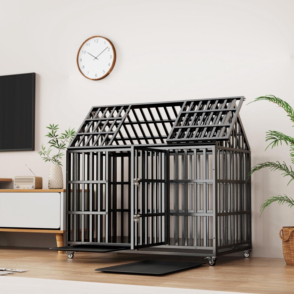 52' Heavy Duty Metal Large Dog Crate