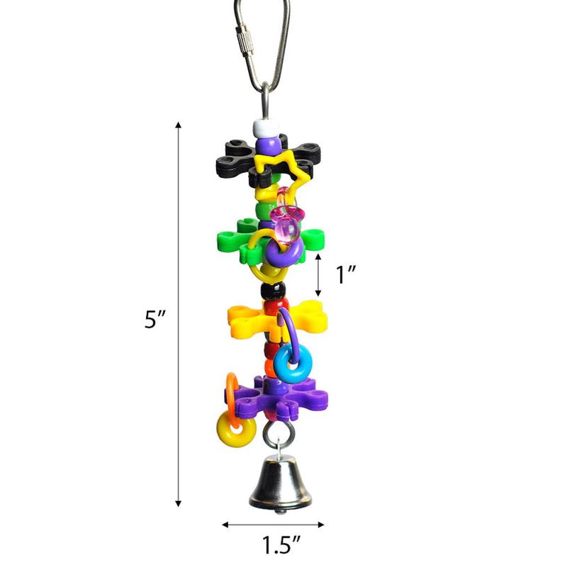 A&E Tiny Rings & Stars Bird Toy