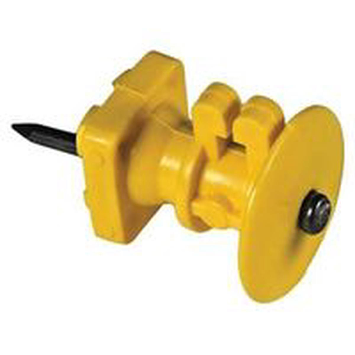 Zareba Wood Post Knob Insulator, 9 to 22 ga Fence Wire, Yellow (IWKNY-Z)
