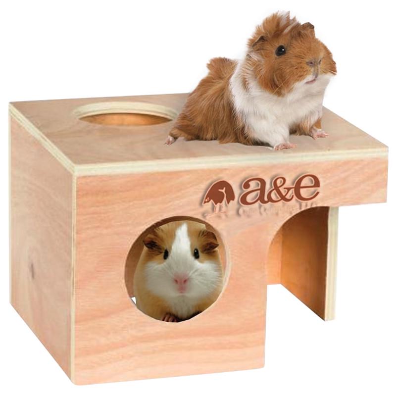 A&E Cage Large Hideouts Guinea Pig Hut - 7"