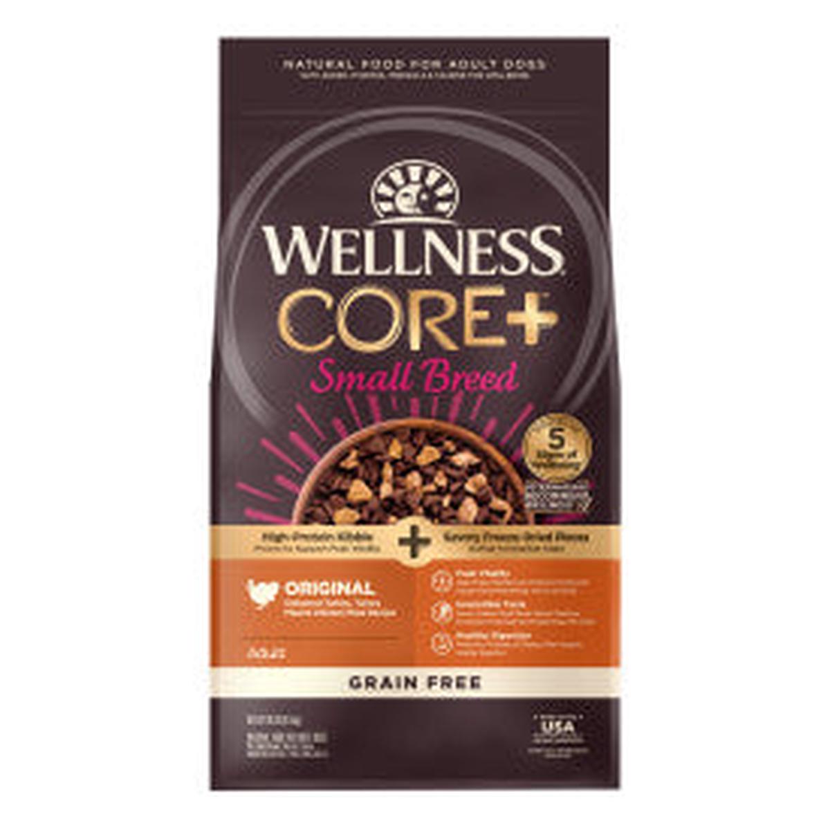 Wellness CORE+ Grain Free Small Breed Original Turkey & Chicken with Freeze Dried Turkey - 10-lb