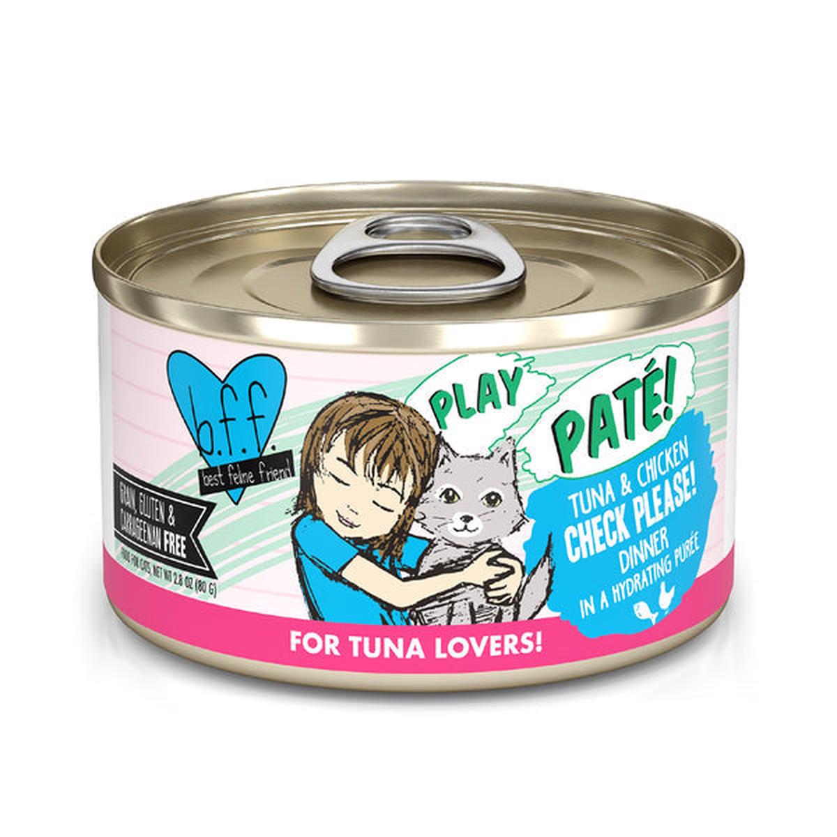 Weruva B.F.F. PLAY PAT! Check Please! Tuna & Chicken Dinner in a Hydrating Pure Cat Food