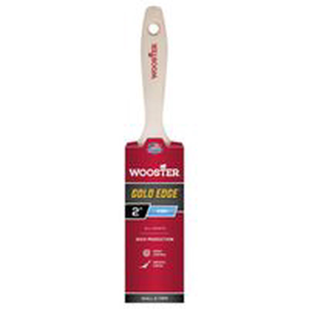 Wooster Paint Brush, Gold Bristle/White, Beech Hardwood Handle, 2 in W (5232-2)